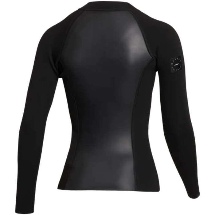 2024 Mystic Mujer Sway Manga Larga 2mm Front Zip Chaqueta De Neopreno 35001.230147.900 - Black